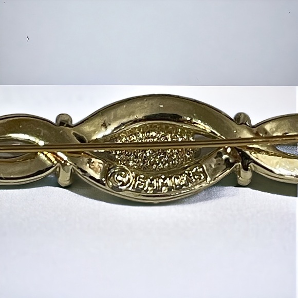 1950's Emmons "Simply Elegant" Twist Bar Brooch - Picture 2 of 3